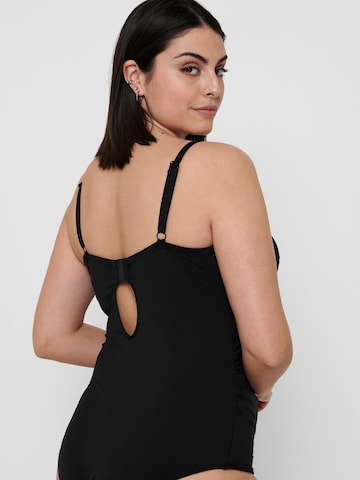 ONLY Carmakoma - Bustier Traje de baño 'Elly' en negro