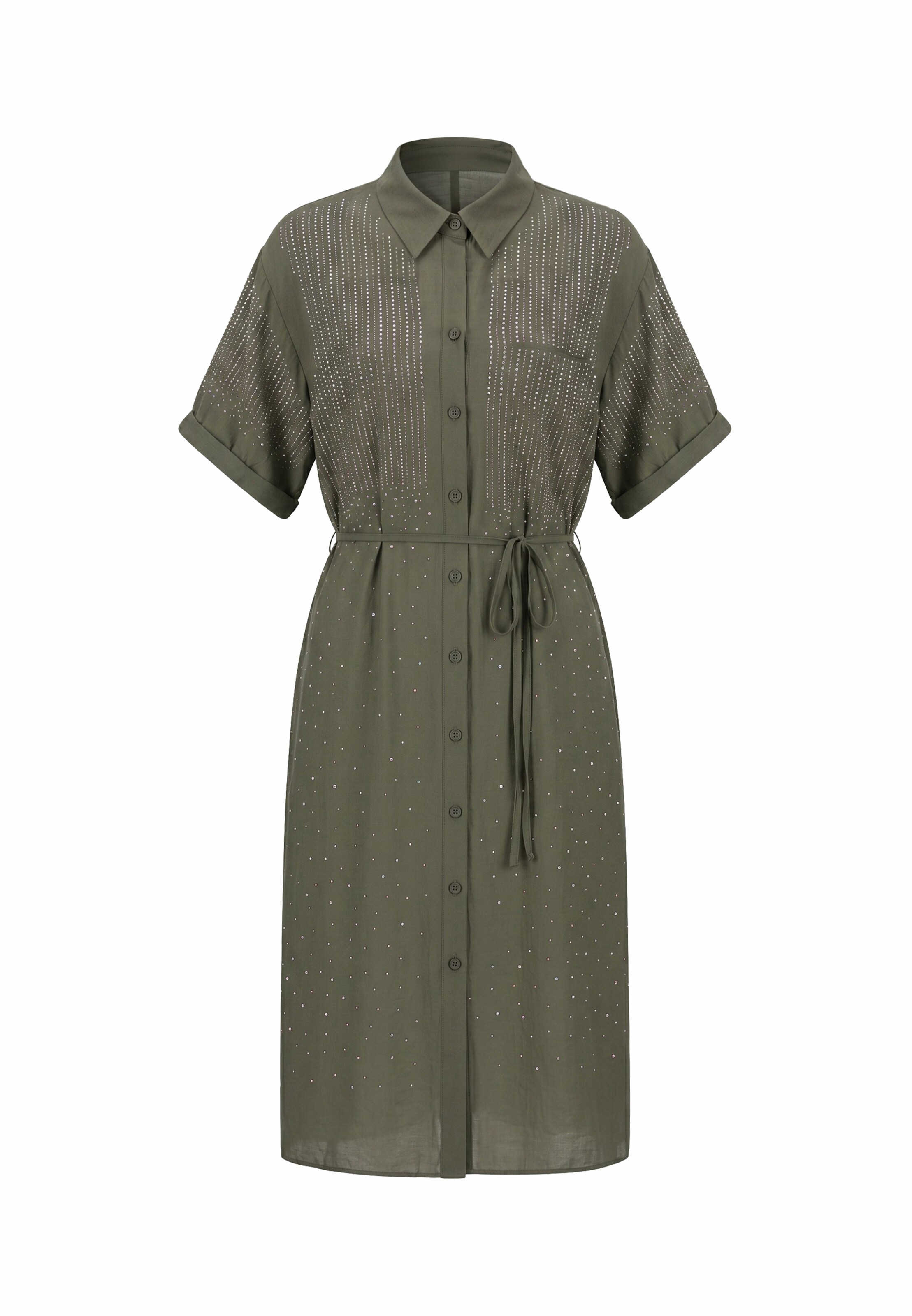 faina Blousejurk in Groen: voorkant