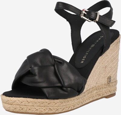 TOMMY HILFIGER Strap Sandals in Black / Silver, Item view