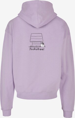 Sweat-shirt 'Peanuts - Peekaboo' Merchcode en violet