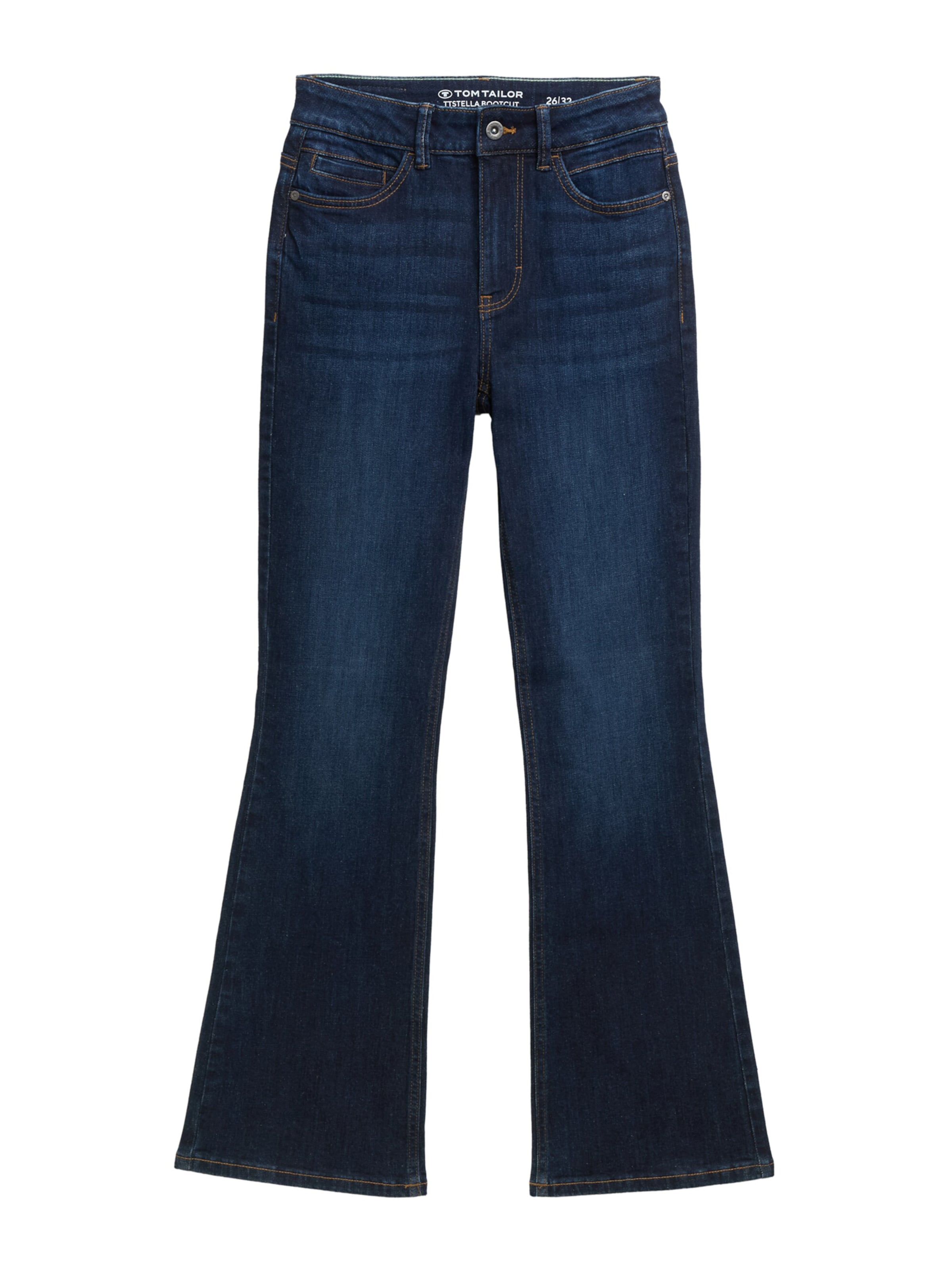 TOM TAILOR Flared Jeans &#x27;Stella&#x27; in Blauw: voorkant