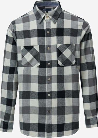 Salsa Jeans Button Up Shirt 'DENMARK' in Grey: front