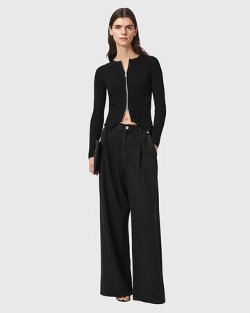 AllSaints Gebreid vest in Zwart