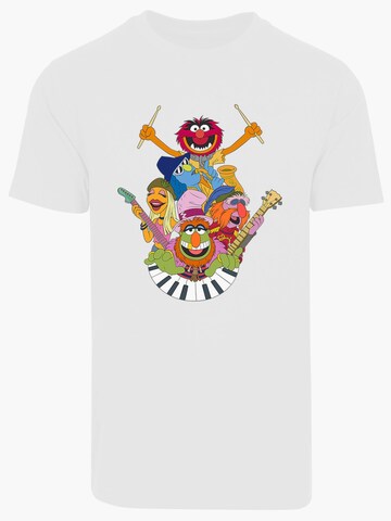 T-Shirt 'Disney Muppets Dr. Teeth and The Electric Mayhem' F4NT4STIC en blanc : devant