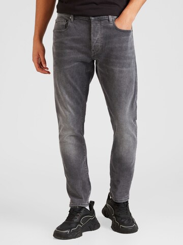 Coupe slim Jean G-Star RAW en gris : devant