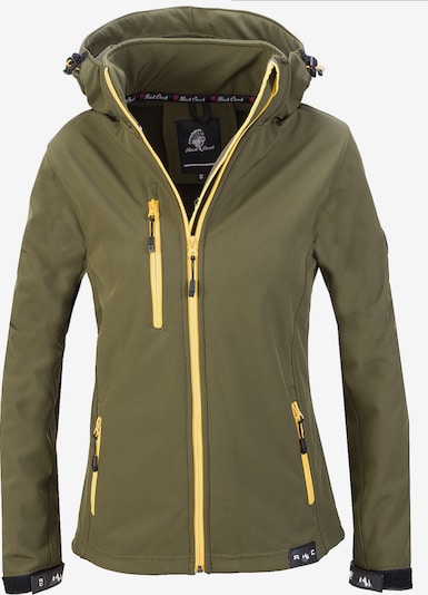 Rock Creek Outdoorjacke in gelbmeliert / khaki, Produktansicht