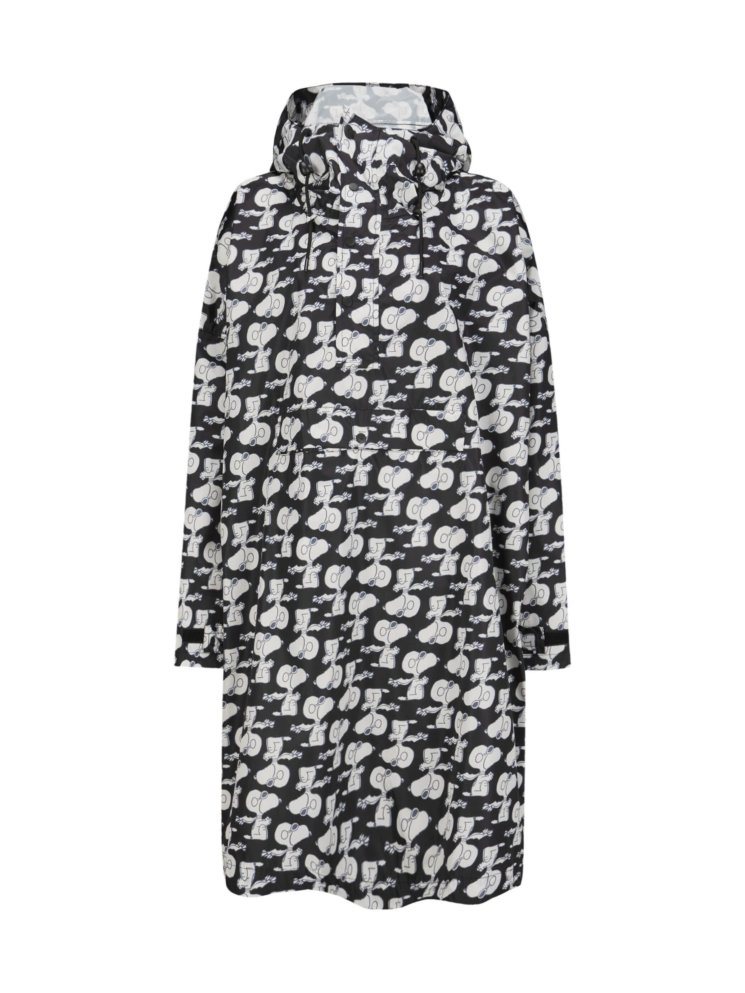 CODELLO Between-Seasons Coat in Black: front