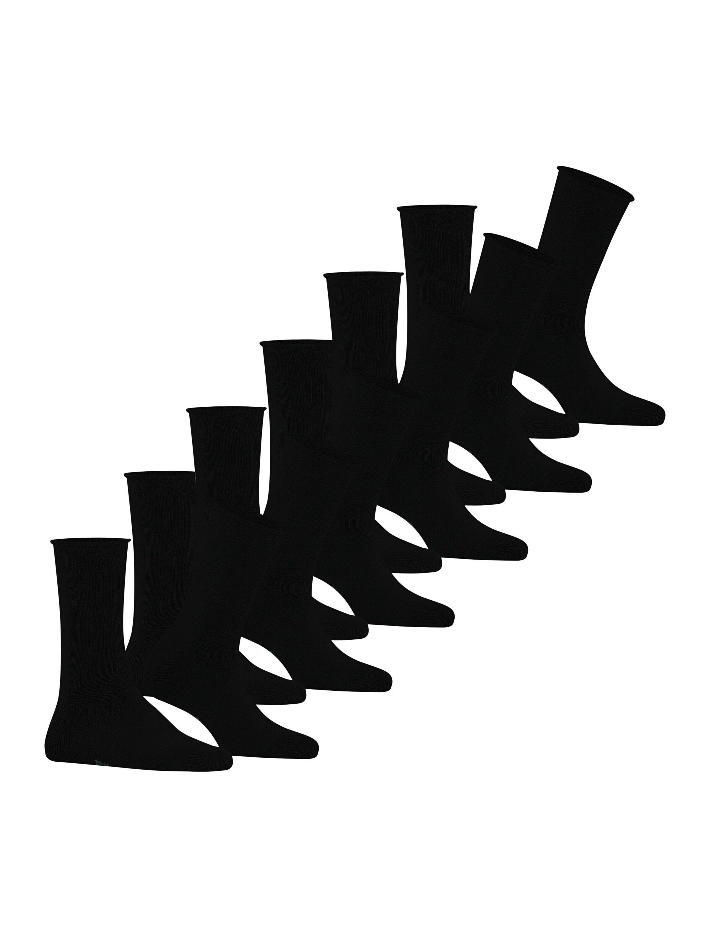 FALKE Socks 'Happy 6-Pack' in Black