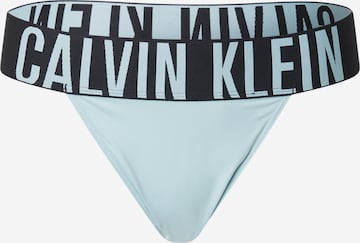 Calvin Klein Underwear Стринги в Синий: спереди
