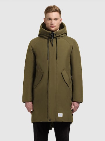 Cappotto invernale 'Anth2' di khujo in verde: frontale