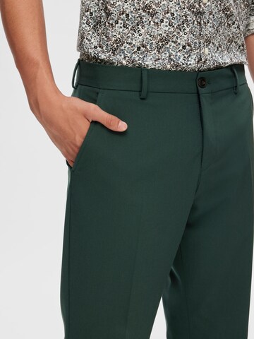 SELECTED HOMME Slimfit Pantalon 'SLHLiam' in Groen