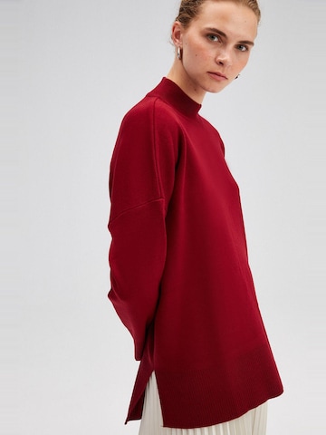 Touche Prive Gebreid vest in Rood