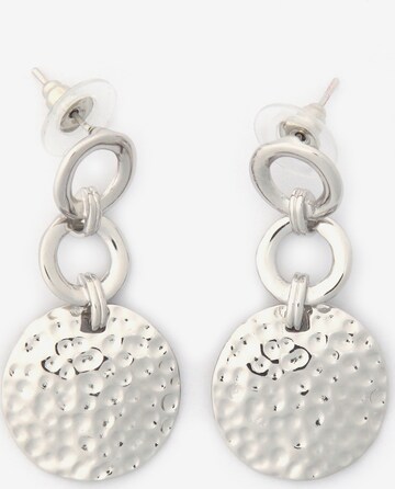 J. Jayz Earrings in Silver: front