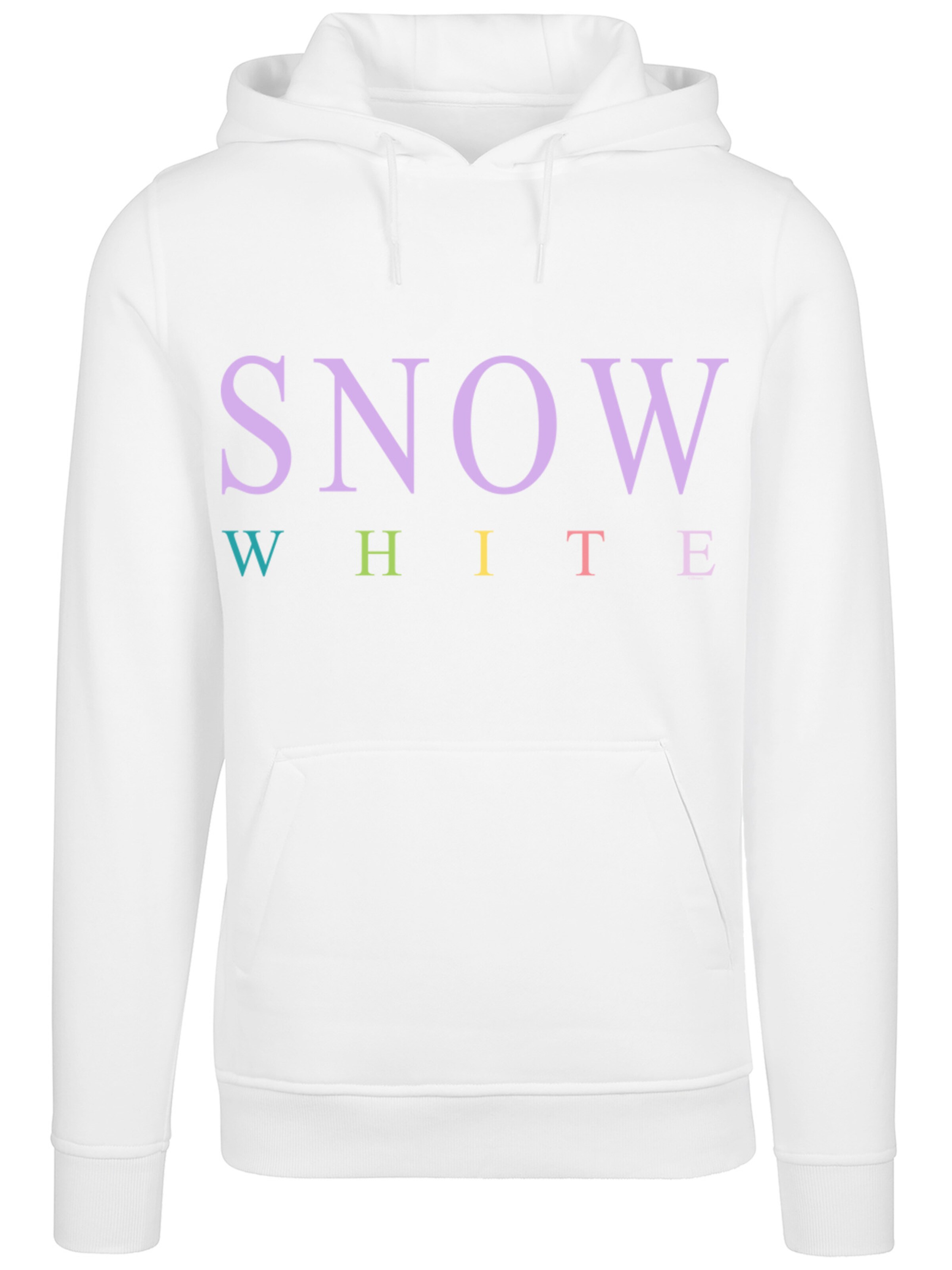 F4NT4STIC Sweatshirt 'Disney Snow White Schneewittchen Graphic' in Wit: voorkant