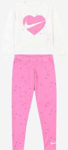 Nike Sportswear Joggingpak in Roze: voorkant