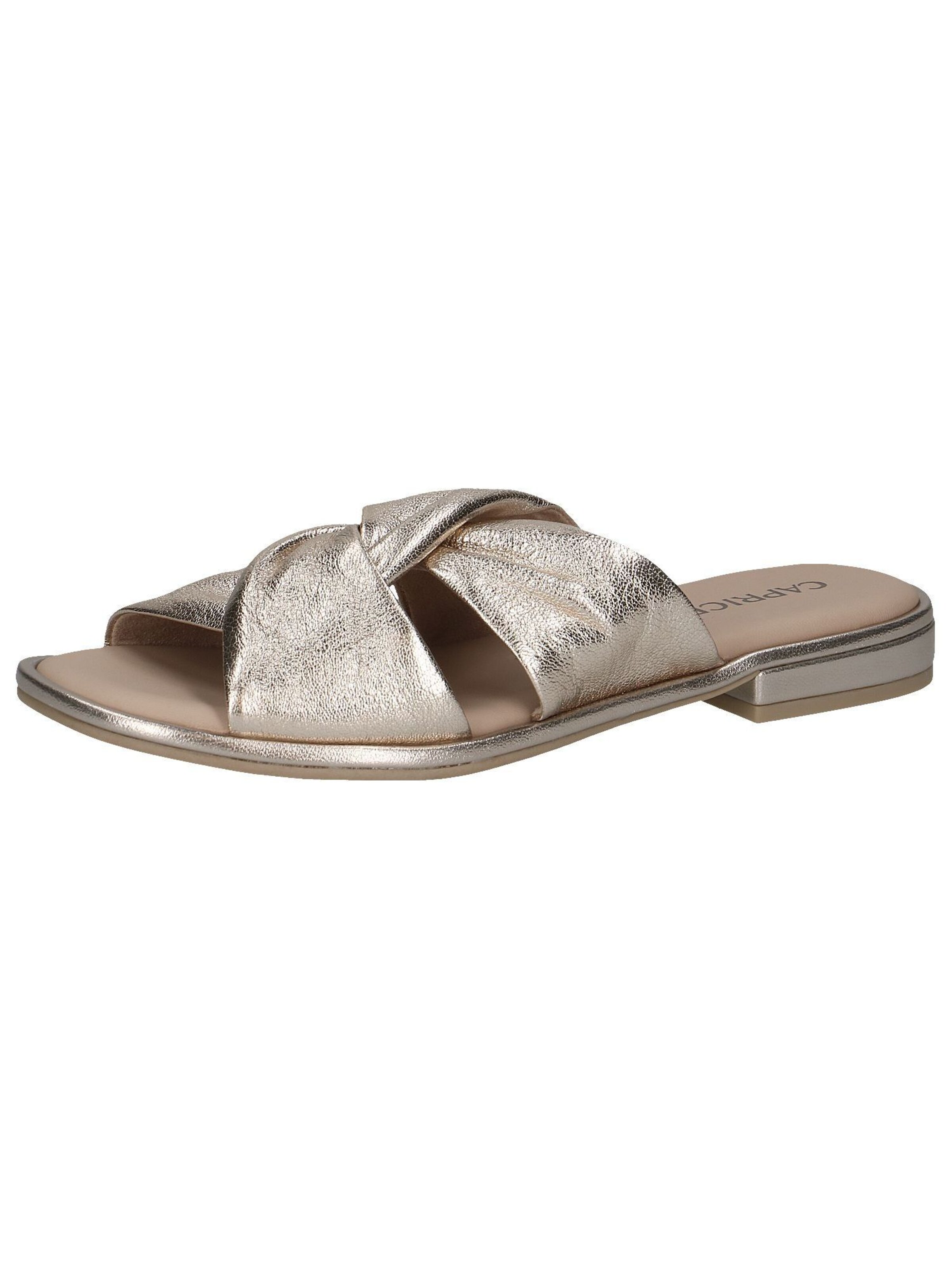 CAPRICE Muiltjes in Goud: voorkant