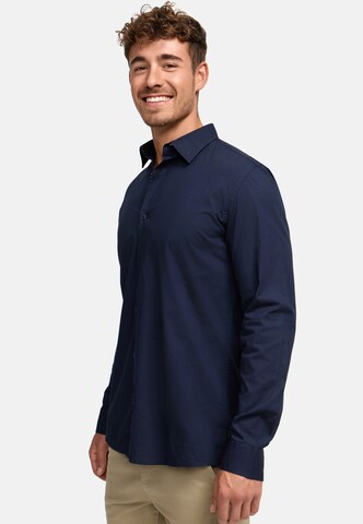 INDICODE JEANS Regular fit Overhemd 'Kamby' in Blauw