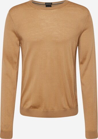 BOSS Trui 'Leno-P' in Beige: voorkant