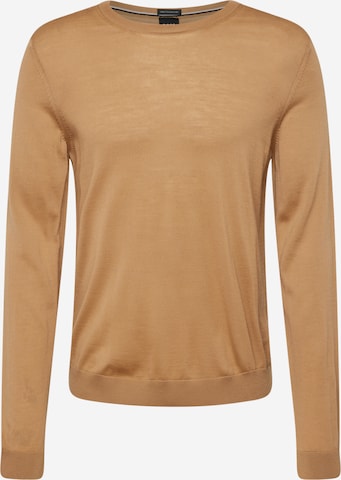 Pull-over 'Leno-P' BOSS Black en beige : devant