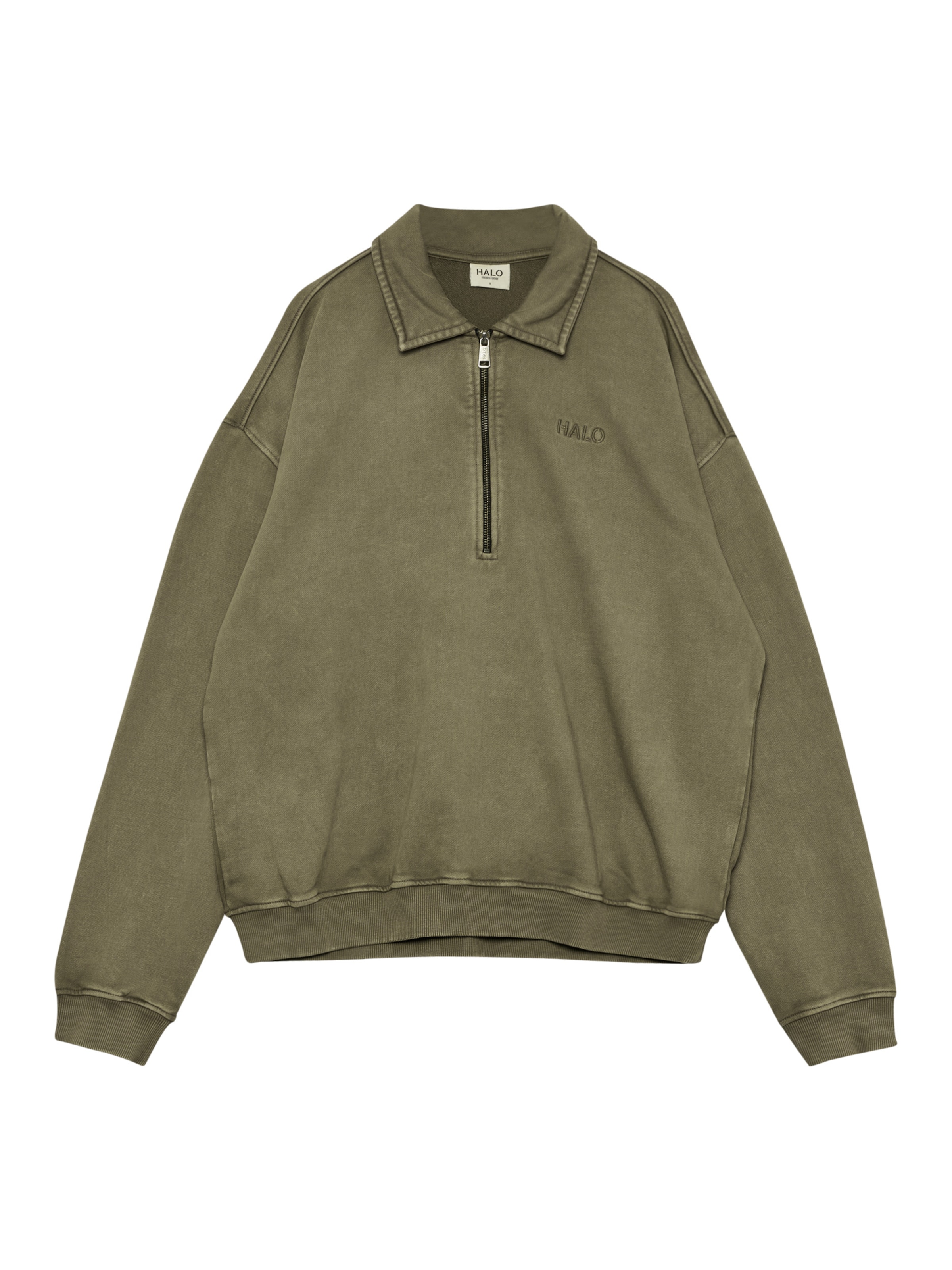 Sweat-shirt HALO en marron : devant