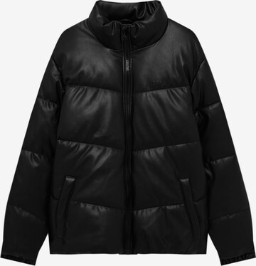 Veste mi-saison Pull&Bear en noir : devant