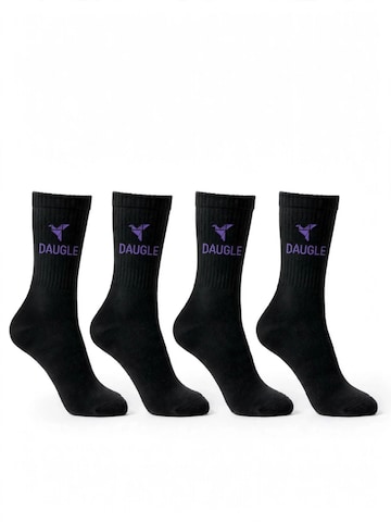 Chaussettes DAUGLE en noir : devant
