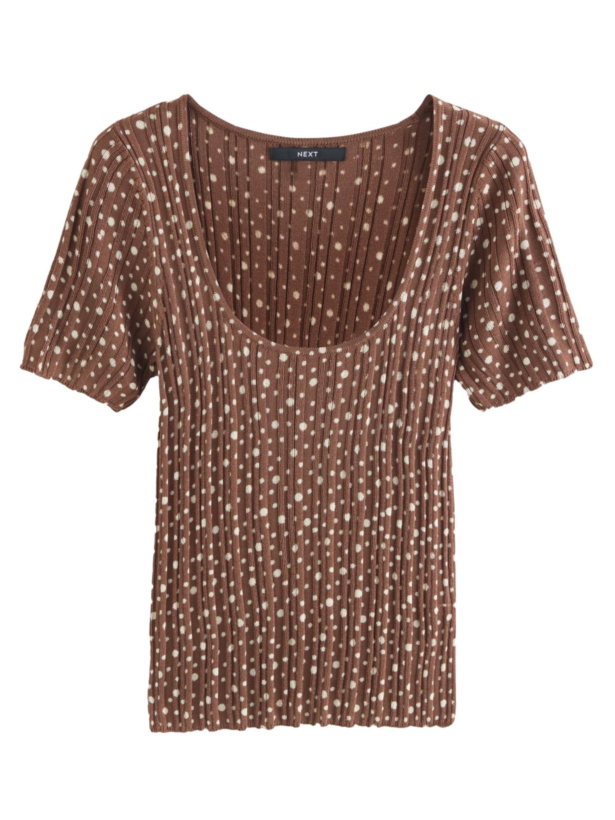 Next Tričko - Hnedá: predná strana