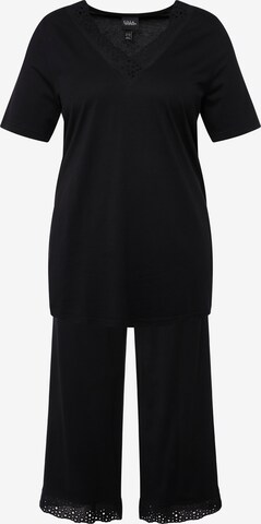 Ulla Popken Pajama in Black: front