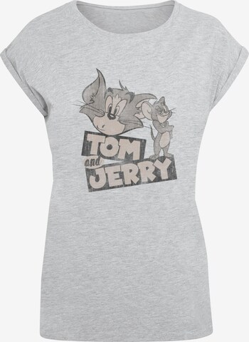 T-shirt 'Tom And Jerry - Cartoon' ABSOLUTE CULT en gris : devant
