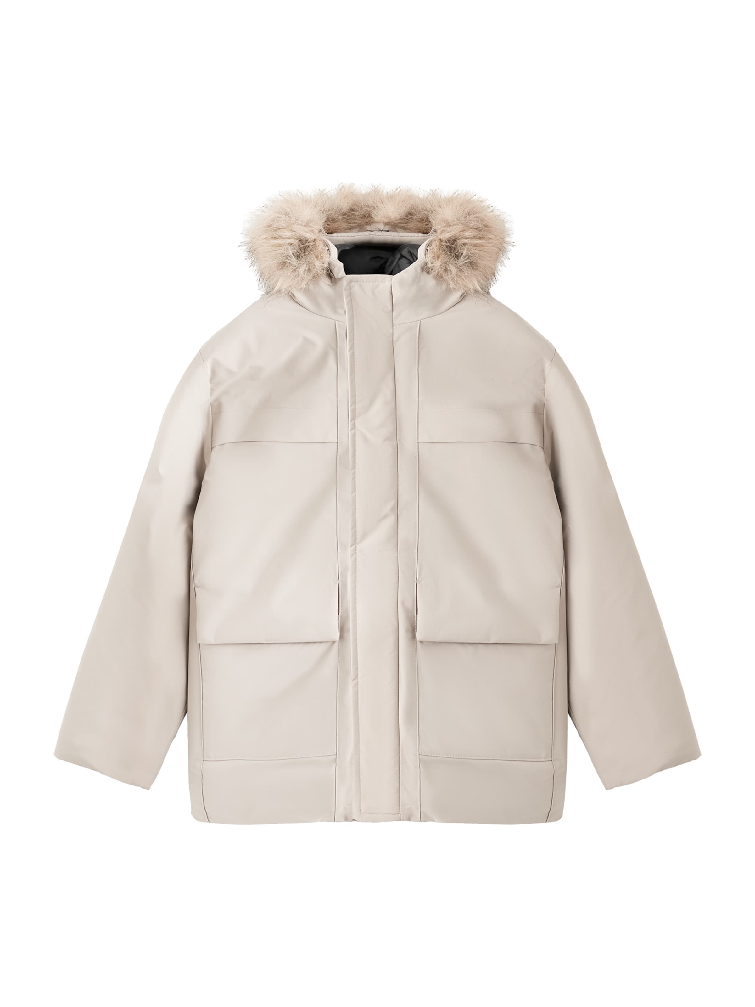 MANGO KIDS Talvitakki 'Carlos' värissä beige: etupuoli