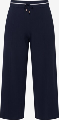 Ulla Popken Wide leg Broek in Blauw: voorkant