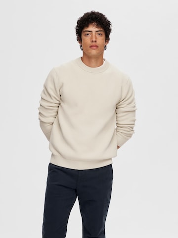 Pullover 'Dane' di SELECTED HOMME in beige: frontale