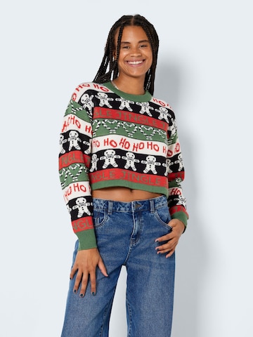 Noisy may - Pullover 'Jingle' em verde: frente