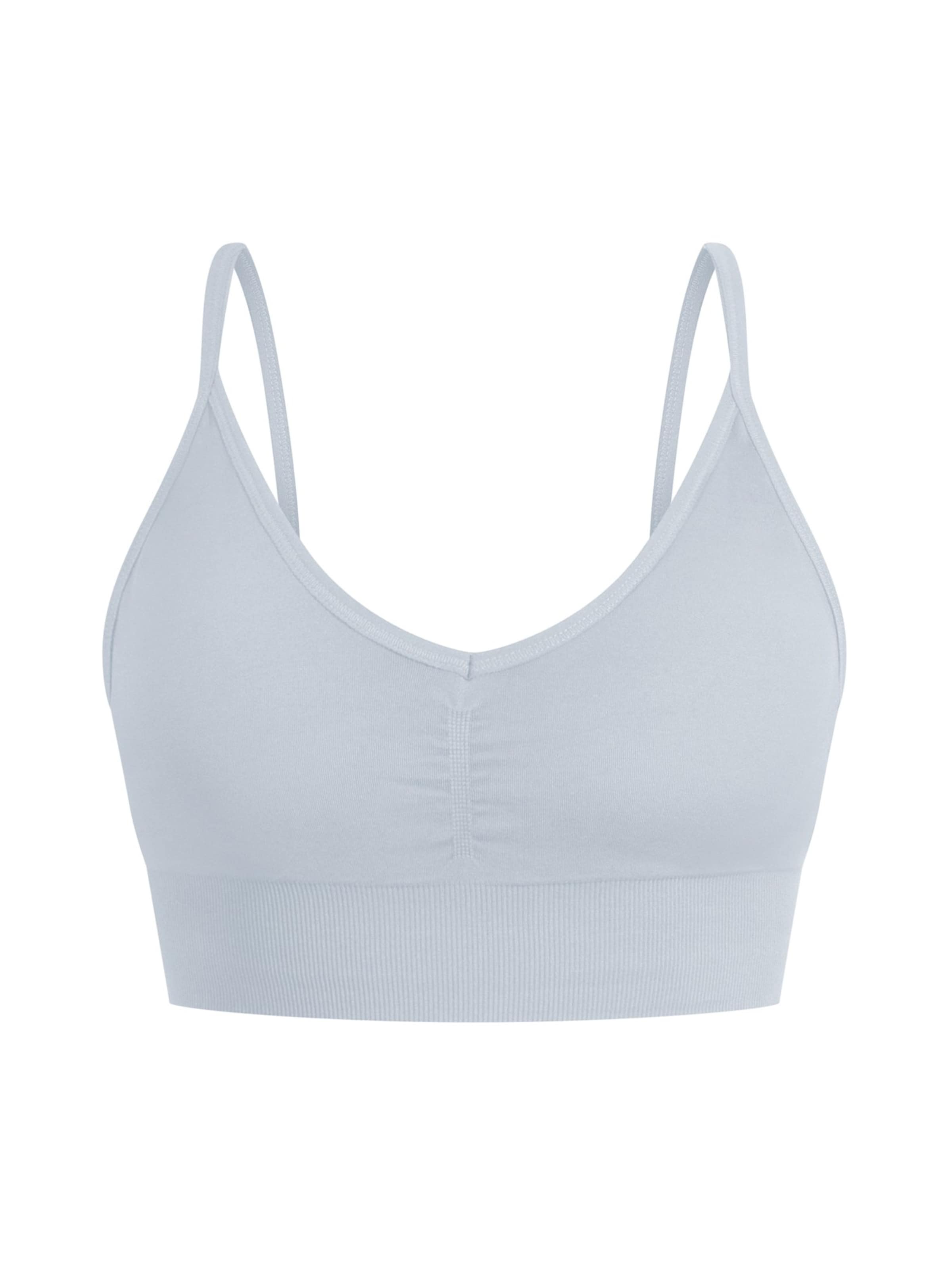 Smilodox Bustier Sport Bh Batik Acid Vera Scrunch in Blau: Vorderseite