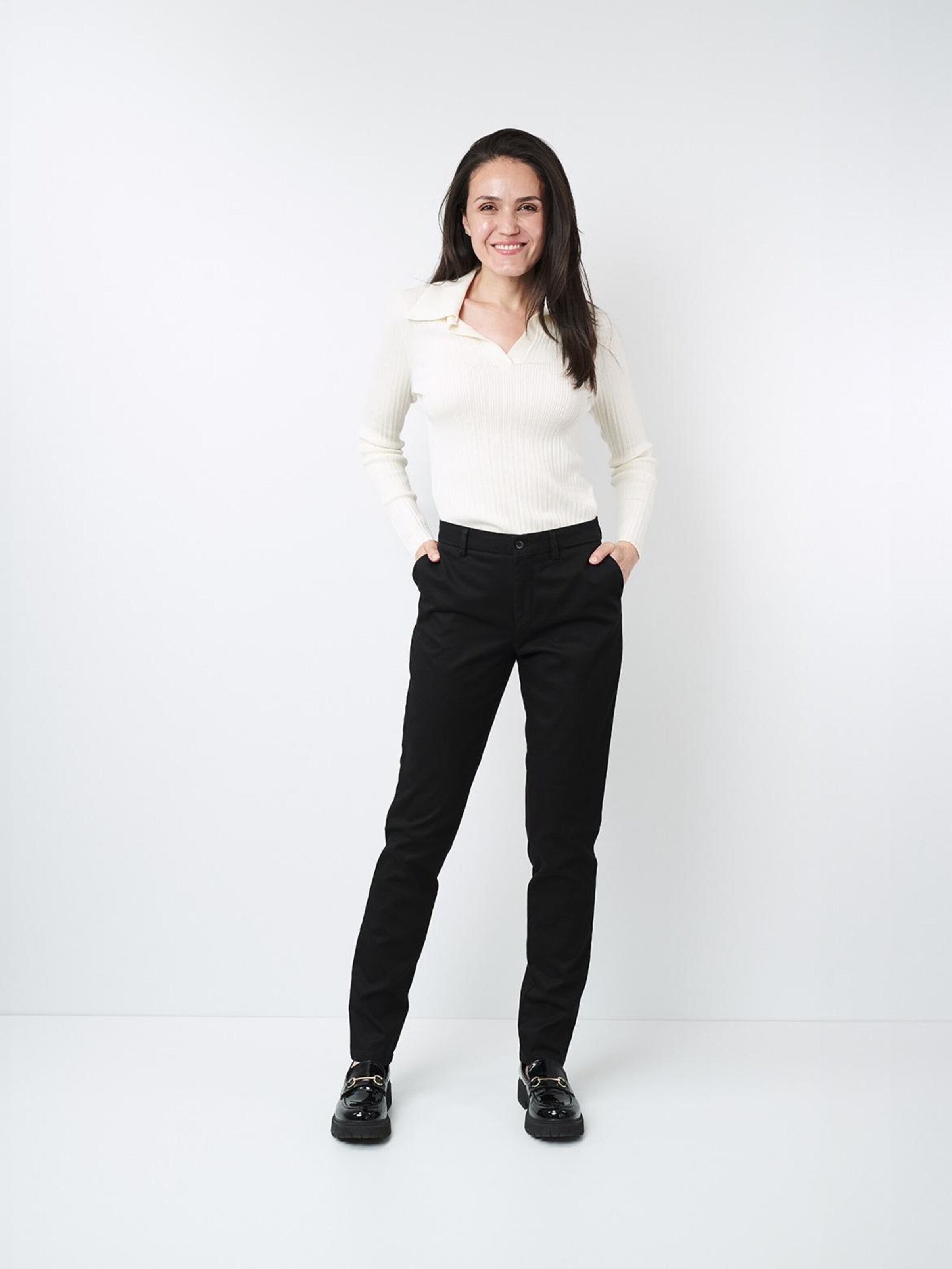 Slimfit Pantaloni chino 'Chiva 8001' di W. Wegener in blu: frontale
