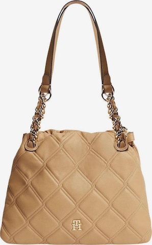 Borsa a spalla 'TH FEMININE MINI TOTE AW0AW18716' di TOMMY HILFIGER in marrone: frontale