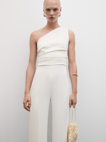 MANGO Jumpsuit 'Yeah' in White