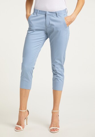DreiMaster Maritim Slimfit Broek in Blauw: voorkant