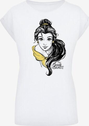 F4NT4STIC Shirt 'Belle Sketch' in White: front