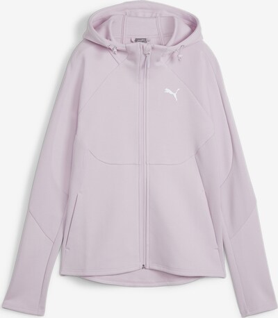 PUMA Sports sweat jacket 'Evostripe' in Lilac / White, Item view