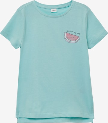 s.Oliver Shirt in Blauw: voorkant