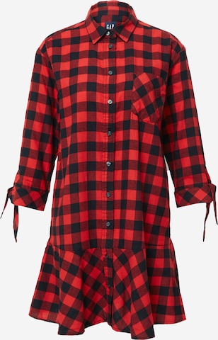 GAP Shirt Dress in Red: front