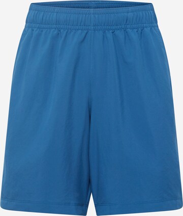 Pantalon de sport UNDER ARMOUR en bleu : devant