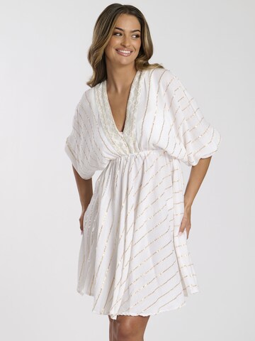 Robe South Beach en blanc : devant