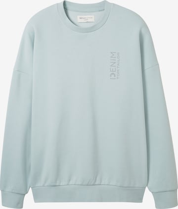 TOM TAILOR DENIM Sweatshirt in Blue: front