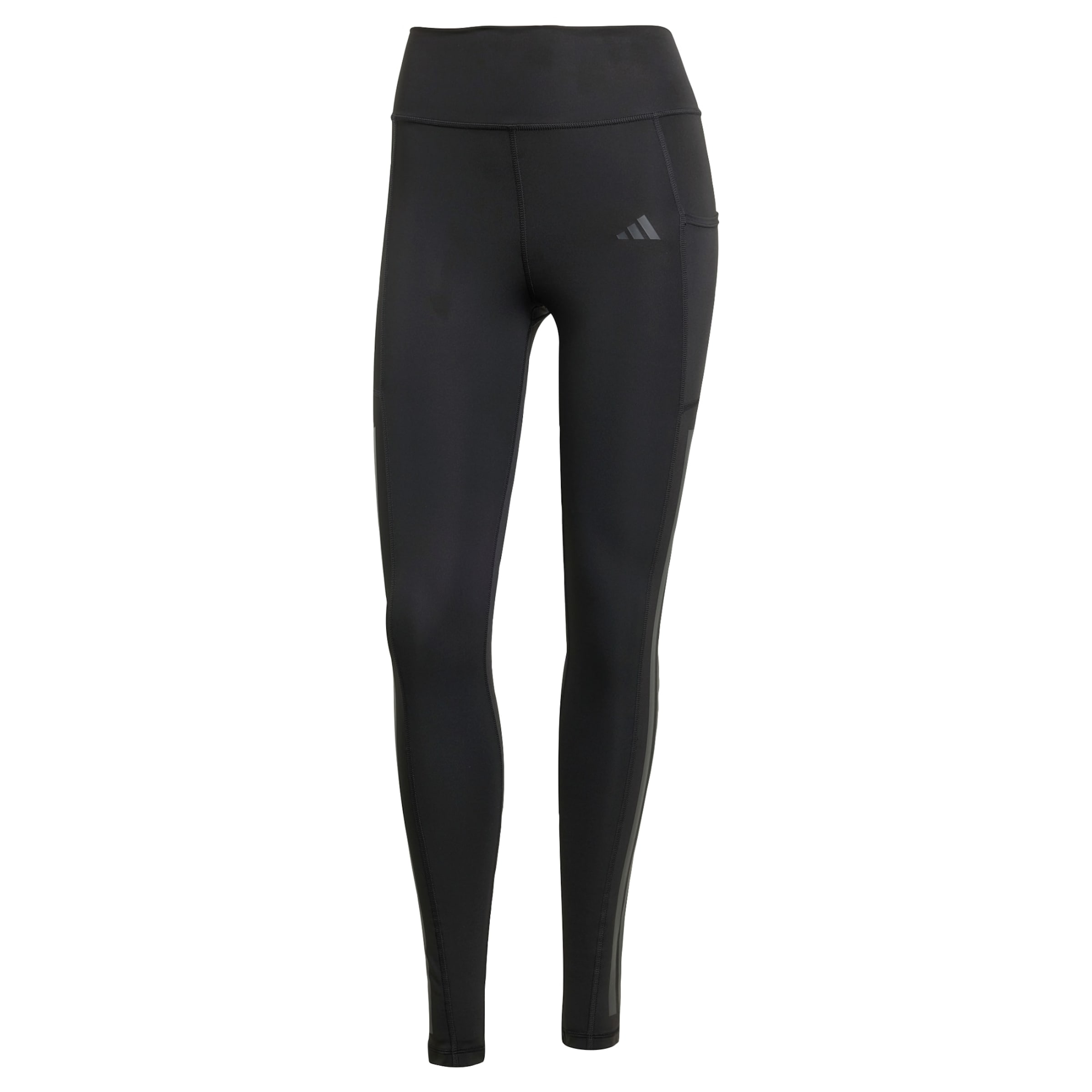 Skinny Pantaloni sport 'Optime' de la ADIDAS PERFORMANCE pe negru: față