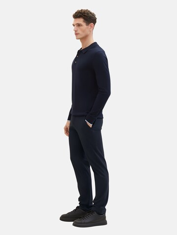 Regular Pantalon chino TOM TAILOR en bleu