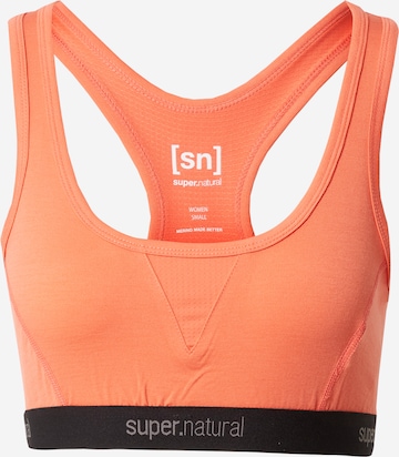 super.natural Sports Bra in Orange: front