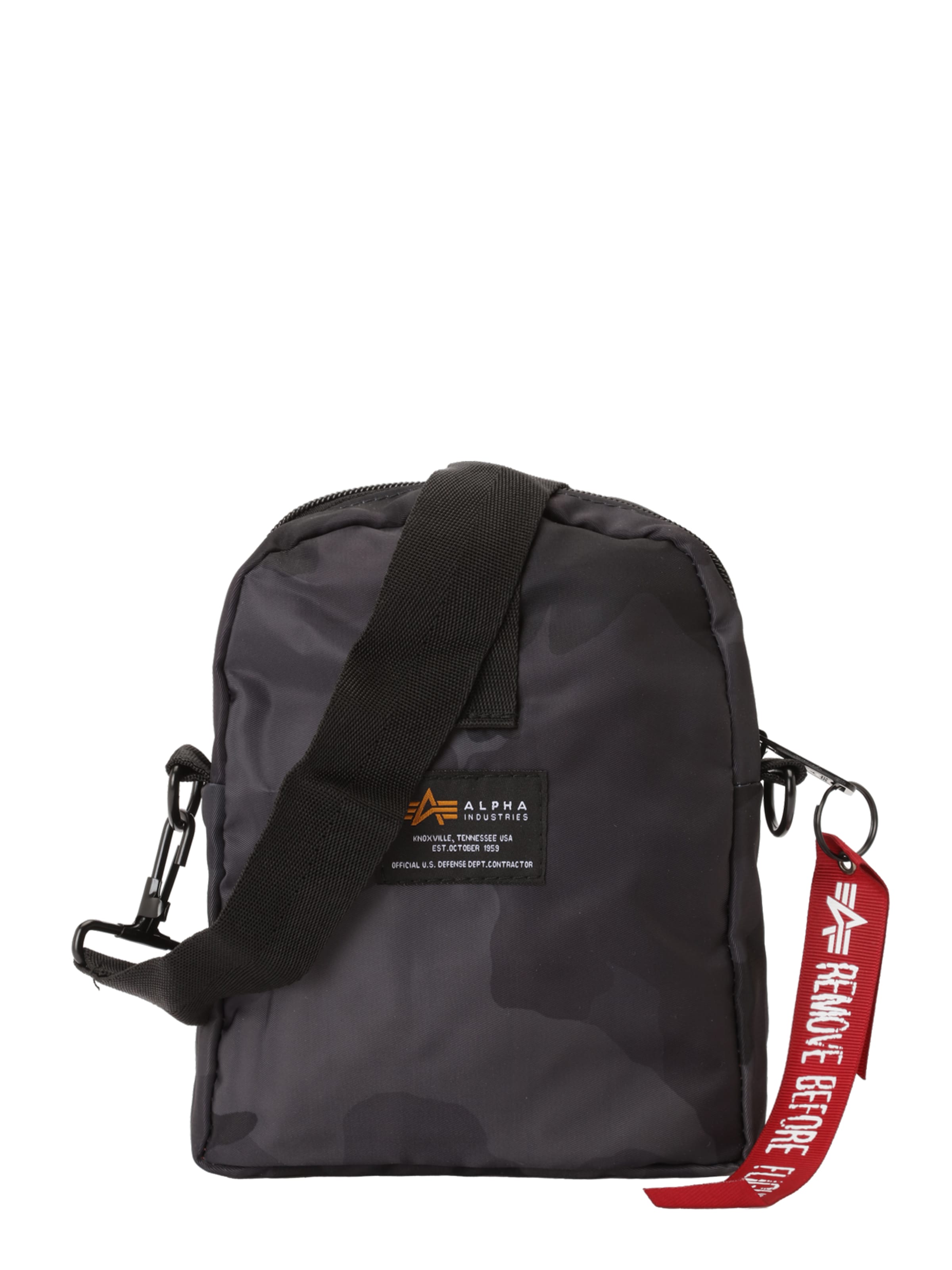 ALPHA INDUSTRIES Сумка через плечо в Серый: спереди