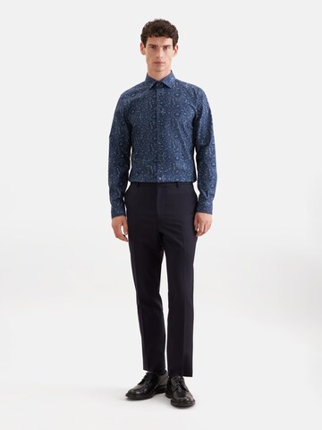 SEIDENSTICKER Slim Fit Hemd 'Smart Essentials' in Blau